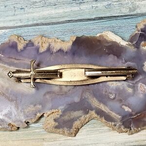 Gold Sword Tie Clip.